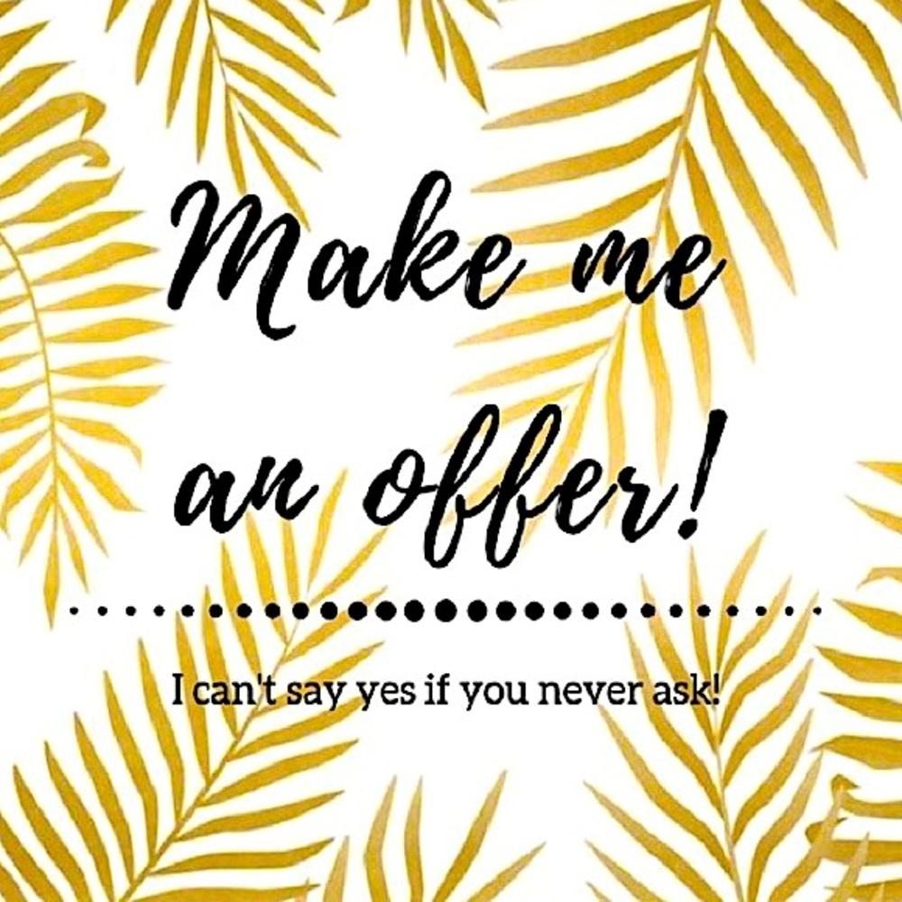 Offers on items and bundles are welcome!